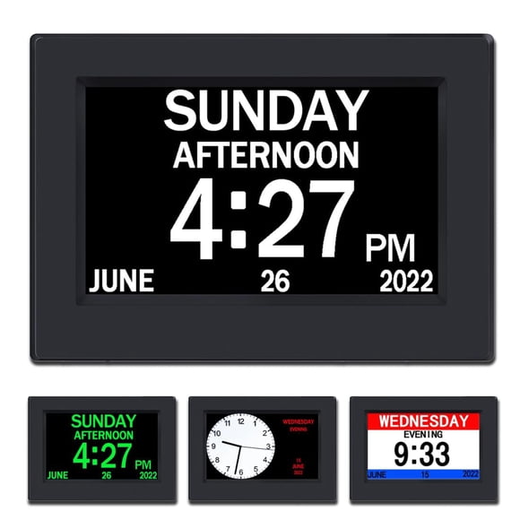 Reloj digital AINFTIME DST con calendario y pantalla grande de 7"