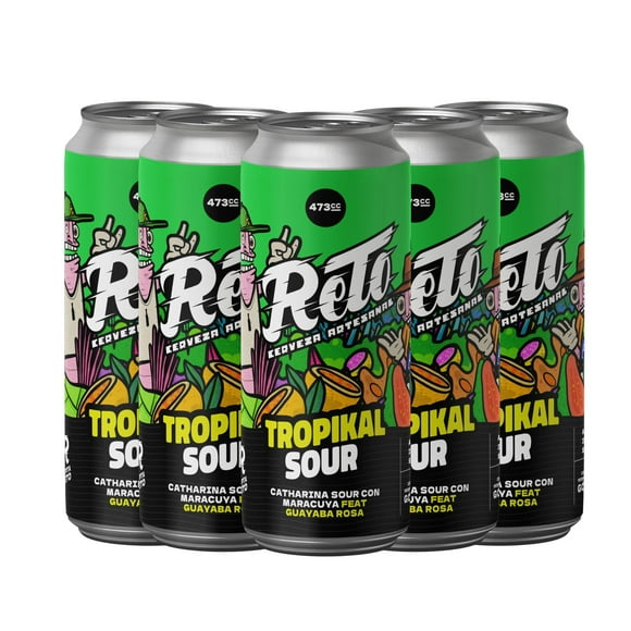 Pack x5 Cerveza Artesanal Tipo Catharina Sour 4º Ibu 0.5, 473CC