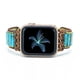 thumbnail image 1 of Correa Bohemia de Turquesa para Apple Watch (42/44mm) Diseño Artesanal Piedras Naturales para uso diario, 1 of 3