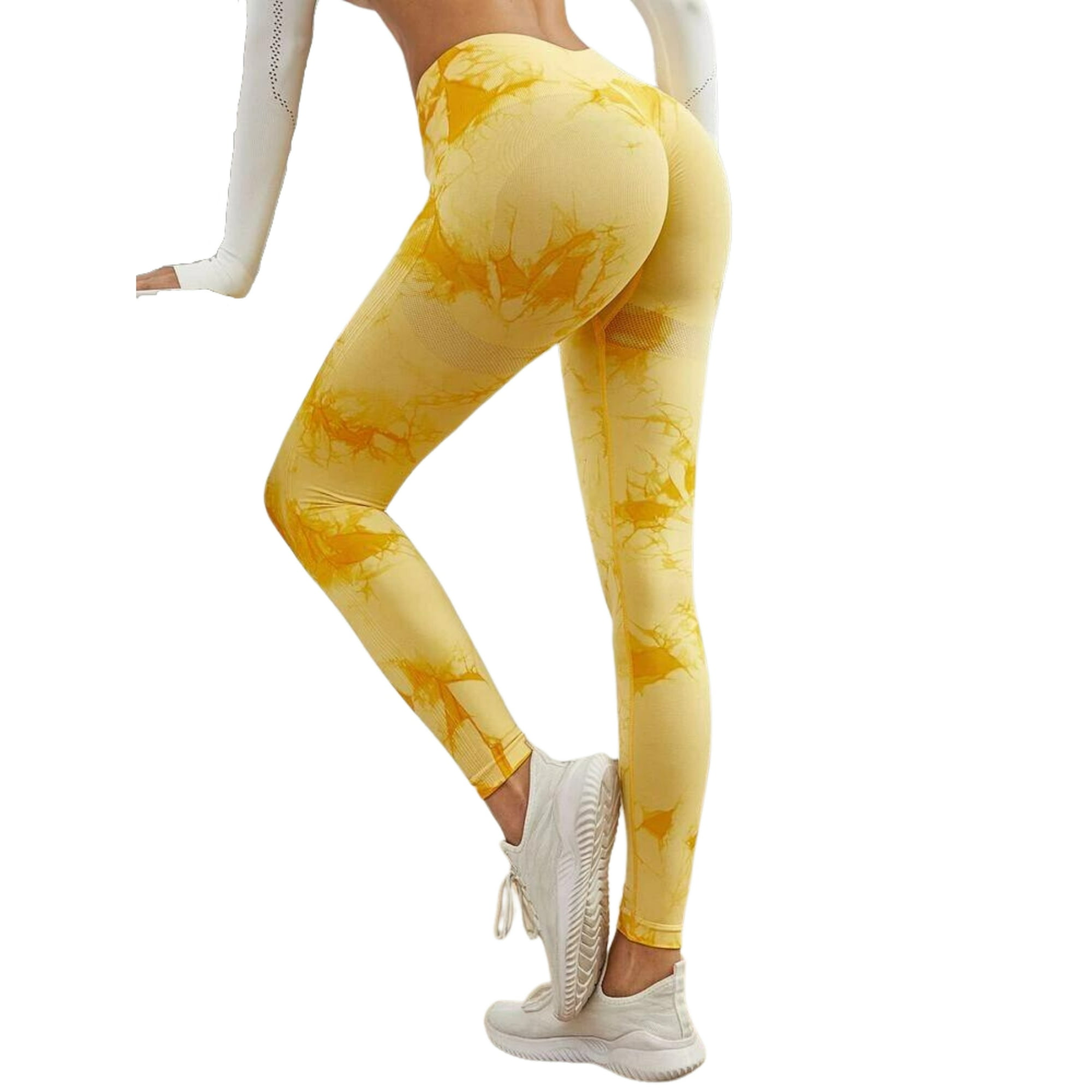 Calzas Leggings Push Up Amarilla S