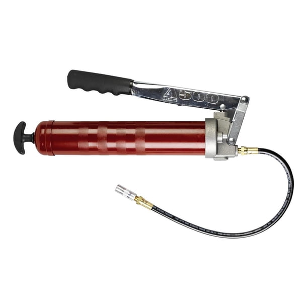Pistola de grasa Alemite 46 cm con manguera flexible 16 oz/24 oz (473 ml/710 ml) 10000 psi