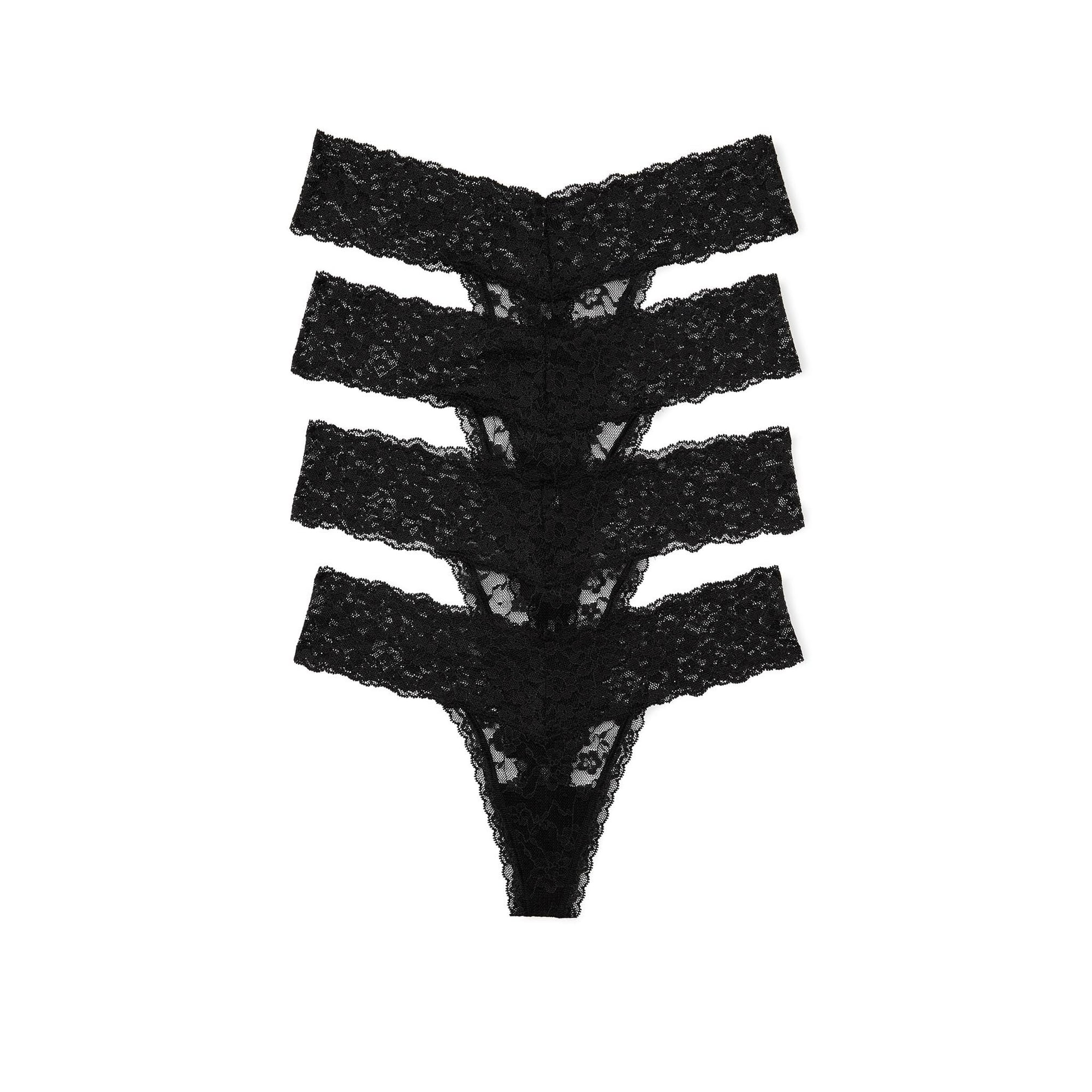 Tanga Victoria's Secret Lace Para Mujer (m), Paquete De 4