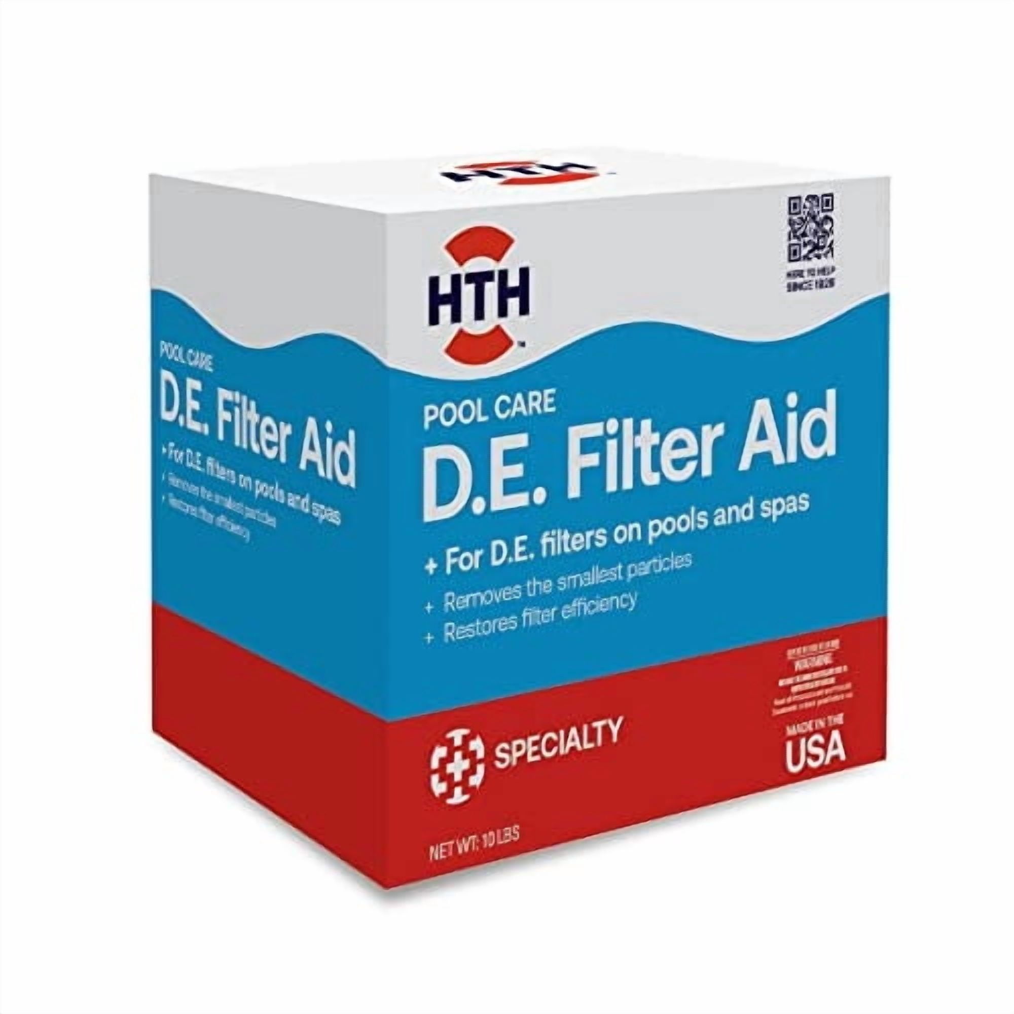 D.e. Filter Aid Hth 67121 Para El Cuidado De Piscinas, 4,5 Kg
