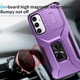 thumbnail image 3 of Funda Armada para Samsung Galaxy A34 5G con Tapa Deslizante y Soporte Magnético Giratorio Morado, 3 of 5