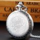 thumbnail image 5 of Reloj de bolsillo Realpoo 46 mm Plata con patrón de flor y movimiento de cuarzo, 5 of 8