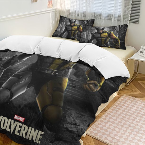 Wolverine Bedding Comforter Sets 3-Piece Bedding Set Soft Warm Bed Set for Bedroom All Season