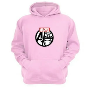 Genérico - Polerón Canguro Avengadores Rosa Talla M Unisex