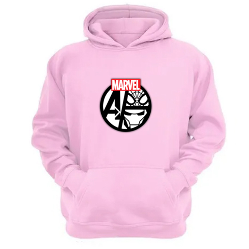 Genérico - Poleron Canguro Avengadores Rosa Talla L Unisex