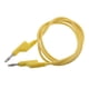 thumbnail image 2 of Cable De Prueba De Conector Banana De Silicona, 1 M, 4 Mm, Para Multímetro, Pinza De Cocodrilo, Color Amarillo Claro, 2 of 5