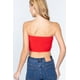 thumbnail image 3 of Saronite Top de Tubo Bandeau sin Tirantes, Acolchado y sin Costuras Basics, Rojo (para Mujer), 3 of 5