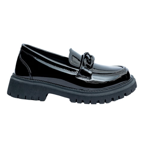 Mocasin Ituri Negro Charol Alquimia