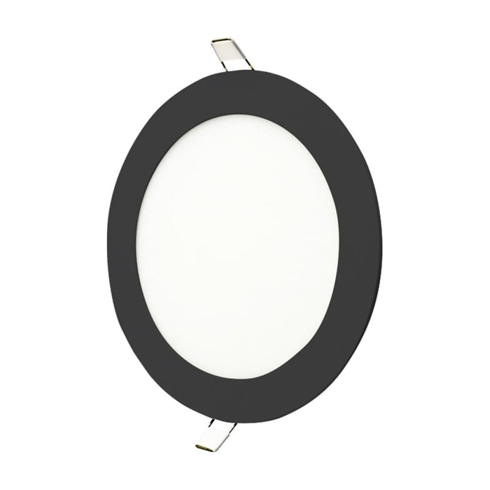 Daumer - Embutido Led Redondo Marco Negro 6w Luz Neutra