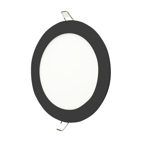 Daumer - Embutido Led Redondo Marco Negro 6W Luz Neutra