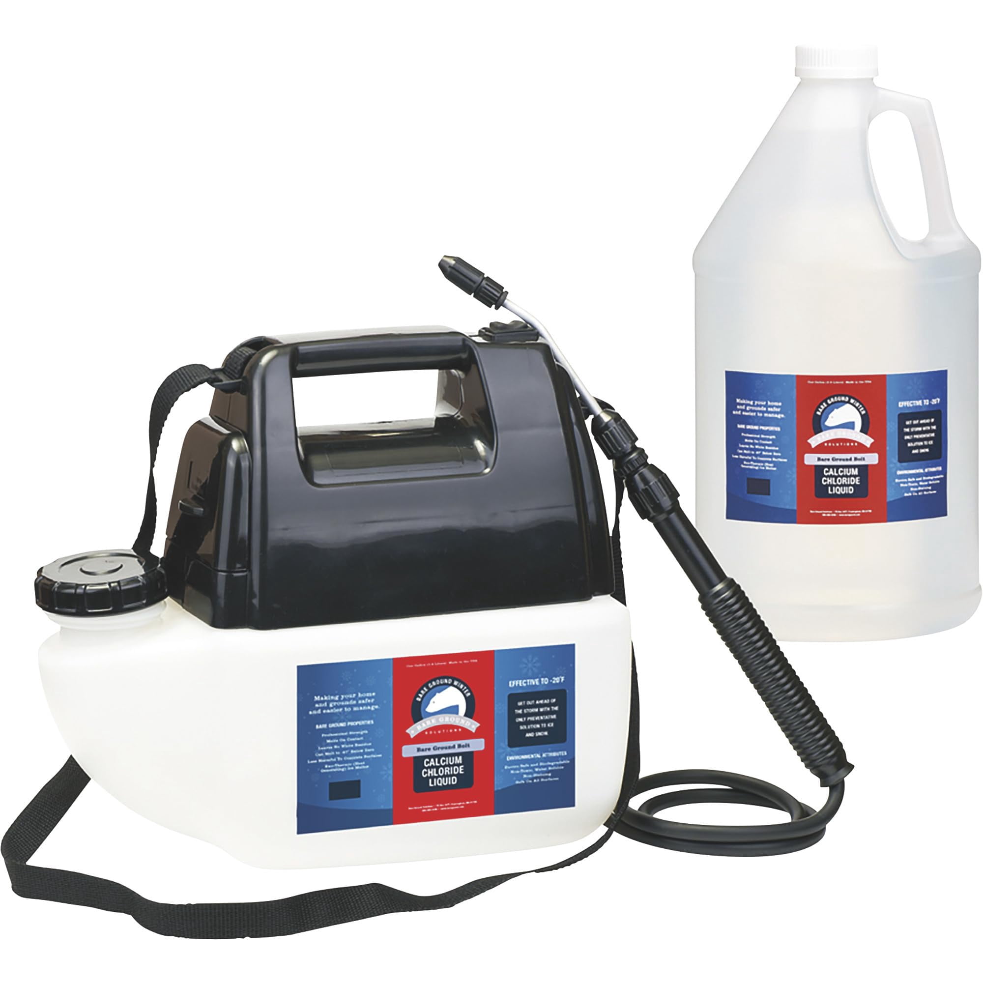 Bare Ground Winter Bare Ground Solutions - Perno Para Tierra Desnuda Bgbps-1c Cacl2, 3,8 L, Líquido Derretido, Con Pulverizador