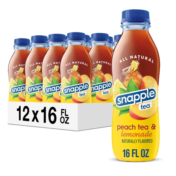 Bebida Snapple Té de Durazno y Limonada 473 ml Paquete de 12