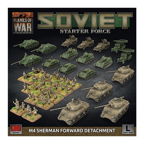 Juego de Mesa Flames of War Destacamento Avanzado M4 Sherman