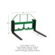 thumbnail image 2 of Bastidor para horquillas de palé con 48 horquillas y enganche para remolque de 2" para John Deere, 2 of 9