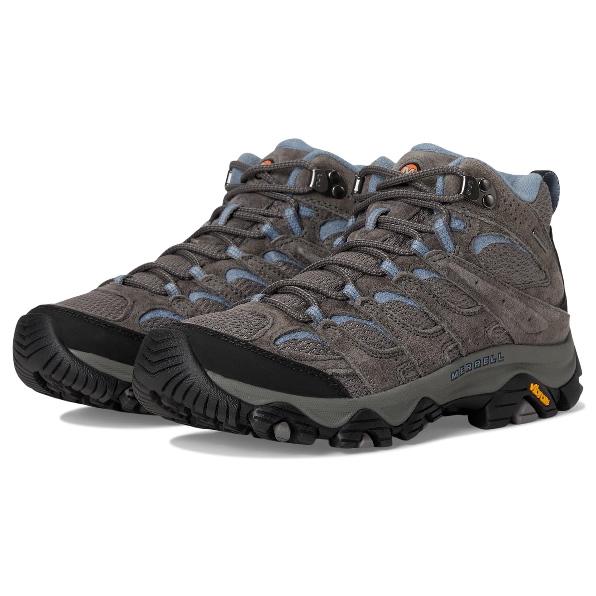 Botas De Senderismo Merrell Moab 3 Mid Impermeables Para Mujer, Color Granito