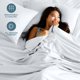 thumbnail image 2 of Juego de sábanas Bare Home King 1800 Microfibra blanco 4 piezas, 2 of 9