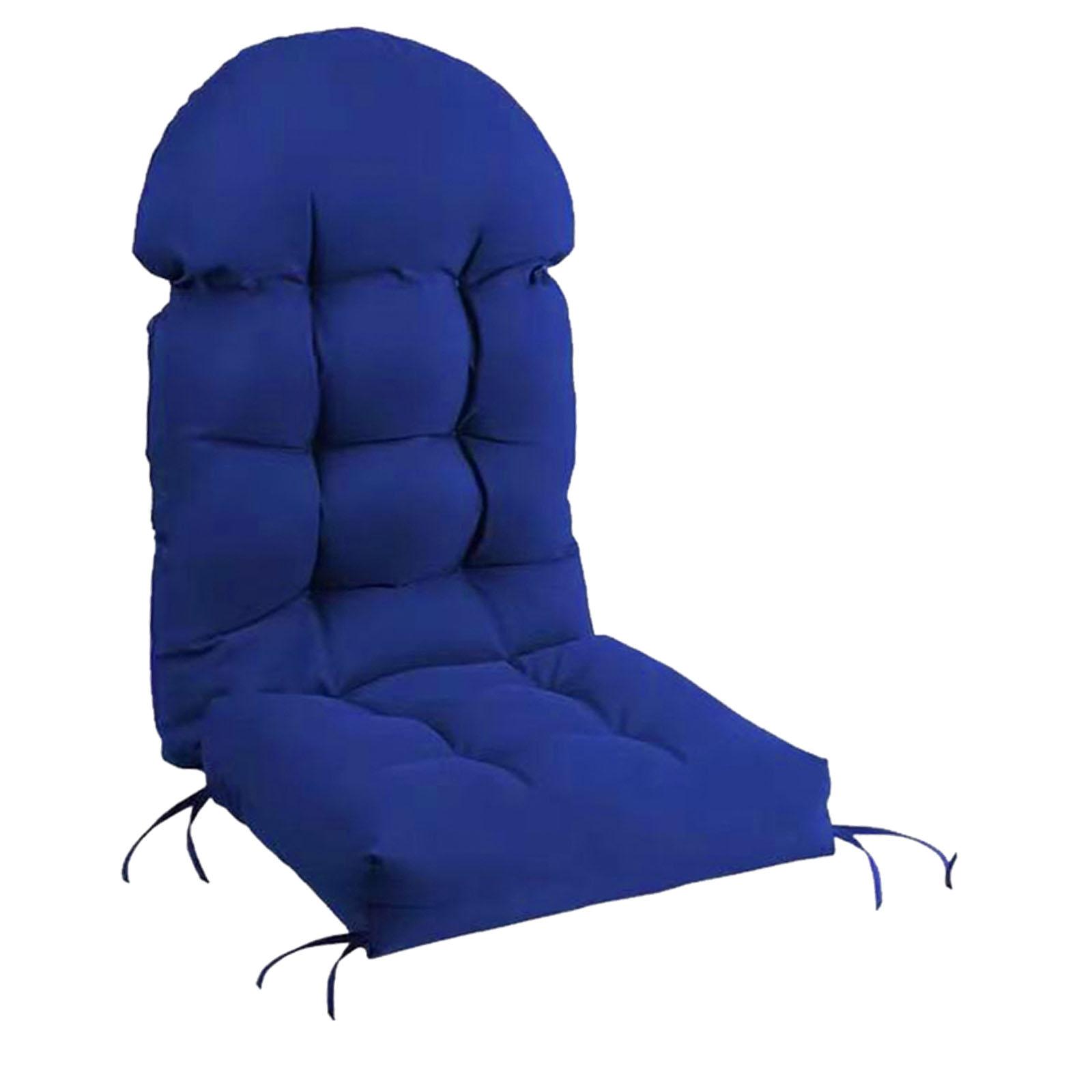 Magideal - Cojín De Respaldo Alto Para Silla, Cojín Para Tumbona, Cojín Impermeable Para Respaldo De Asiento De Exterior, Cojín Para Patio Exterior, Jardín Y Pat Azul Oscuro