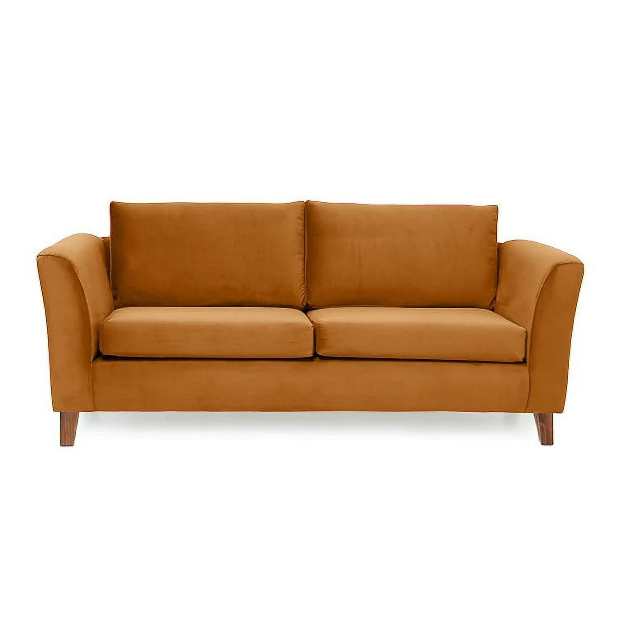 Barra Design - Sofá Ema 3c Felpa Canela