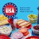 thumbnail image 4 of Juego de contenedores Rubbermaid TakeAlongs Americana 13 piezas QuikClik, 4 of 6