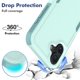 thumbnail image 4 of Funda Defender for iPhone 16 Plus 6.7", de Doble Capa PC+TPU Resistente a Golpes, Cubierta Protectora de Cuerpo Completo, Verde Claro, for iPhone 16 Plus, 4 of 5