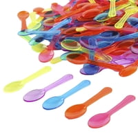 Genérica - Cucharitas De Colores Plástico Helados Pack 50 Unids Cucharas Pequeñas Postre