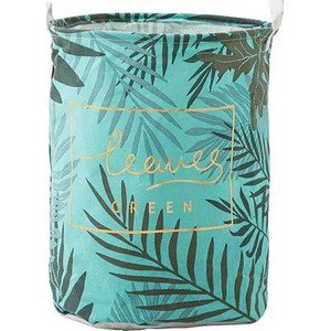 Genérico - Cesto Ropa Sucia Plegable Diseño Hojas 35X45Cm
