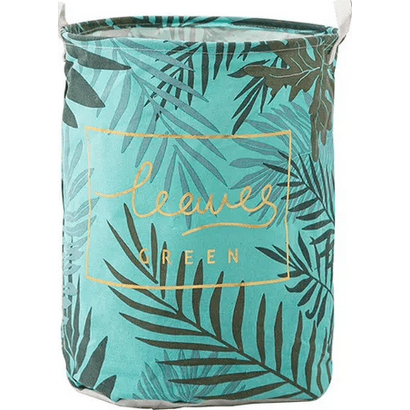 Cesto ropa sucia plegable diseño hojas 35x45cm