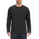 thumbnail image 5 of INSPIRE CHIC Camisetas Henley de Manga Larga para Hombre con Botones, Camisa Casual de Negocios XL Negro, 5 of 6