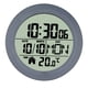 thumbnail image 3 of Reloj de pared Digital para baño de 14,6 cm con ventosa, pantalla LCD, calendario versátil y resistente, mes, fecha, día para zona de SPA, lavandería Marco de PP gris, 3 of 5