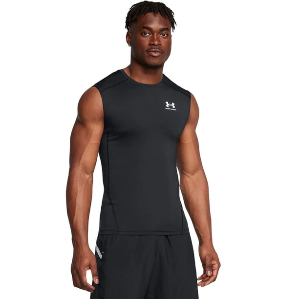 Primera Capa sin Mangas HeatGear Under Armour Negro
