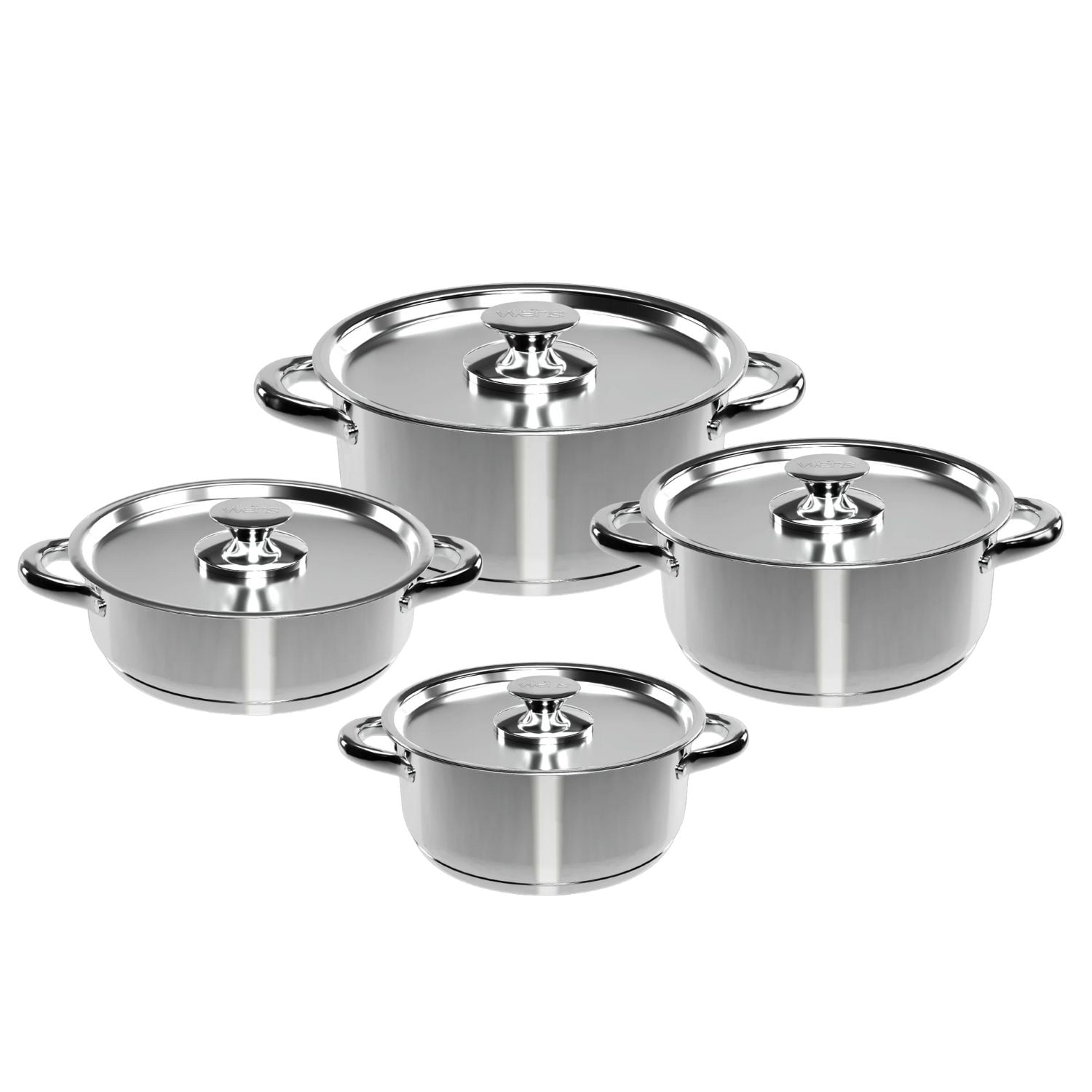 Bateria Cocina Wens 8 Piezas Acero Inoxidable Cocina 470-8ss