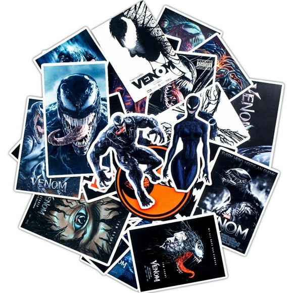 Pack 30 sticker Venon Marvel impermeable celular skater
