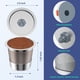 thumbnail image 2 of Vasos K reutilizables para cafeteras Keurig de acero inoxidable (paquete de 3), 2 of 7