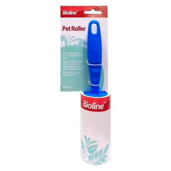 Bioline Rodillo Adhesivo Saca Pelos y Pelusas Pet Roller