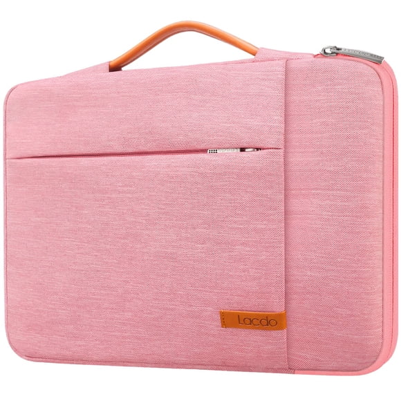 Funda para portátil Lacdo 15-15,6 pulgadas con protección 360°, color melocotón