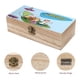 thumbnail image 3 of Los Supersónicos Caja Organizadora de Madera Rústica - Caja Decorativa Multifuncional para Escritorio, Hogar, Oficina, Joyas y Manualidades, 3 of 6