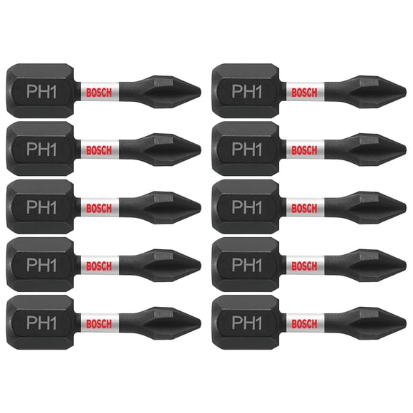 Brocas para atornillar Bosch ITPH11B Phillips #1, paquete de 10