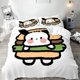 thumbnail image 1 of v2973 Bed Sheets Cute Pochacco Bedding Set, Cartoon Fashion Print Duvet Cover Pillow Cover, Home Bedroom comforter sets, Gifts for Kids and Adult 3-Piece Bedding Set (1 Duvet Cover + 2 Pillow Shams) B, 1 of 5