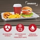 thumbnail image 3 of Bandejas desechables para comida SPARGOS, paquete de 100 unidades, 35,56 cm, compostables, 3 of 7