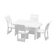 thumbnail image 2 of 1/50 Juego De Muebles Silla De Comedor Mesa Diorama Accesorio Para Diseño De Accesorios Cuadrado, 2 of 5