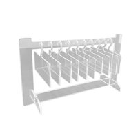 Magideal - Estante De Exhibición De Color De Uñas Con 10 Tablas Para Colgar Uñas Acrílico Manicure Chart Hanger Stand Bracket Tool Para Manicuristas Profesionale A