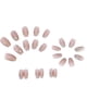 thumbnail image 3 of Uñas postizas de bailarina francesa con purpurina 3D, uñas postizas naturales de color rosa, uñas adhesivas, uñas estáticas, uñas postizas acrílicas de cobertura completa, reutilizables, para mujeres, 3 of 6