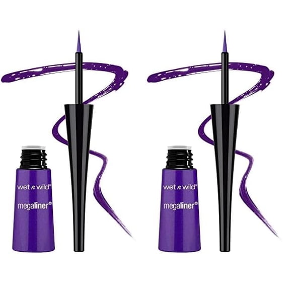 Delineador líquido wet n wild MegaLiner Electric Purple x2