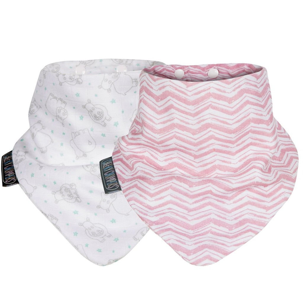 Cheekychompers - Pack Babero Con Mordedor 100% Orgánico -rosy Days&hippo