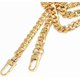 thumbnail image 2 of Cadena para monedero WEICHUAN, cadena plana de hierro de 120 cm, color dorado, 2 of 4