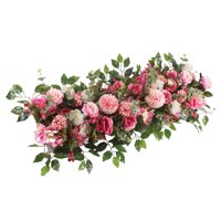 Magideal - De Flores Artificiales Para Boda, Decoración De Fondo Colgante, Arreglo Floral, Planta De Exhibición Para Recepción, Ventana De , Rosa