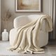 thumbnail image 1 of Manta EverGrace 152x203 cm Beige de Chenille Tejida, 1 of 9